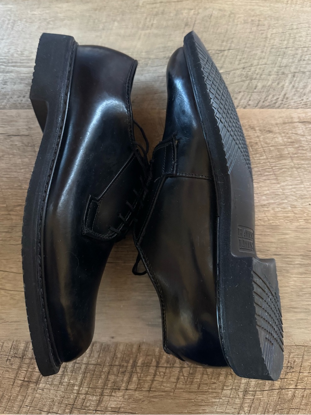 Bates Black Leather Uniform Oxford Shoes (7.5 D)